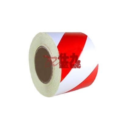 安赛瑞 SAFEWARE 15542 反光划线胶带（红/白）高性能反光自粘性材料,红/白,75mm×22m