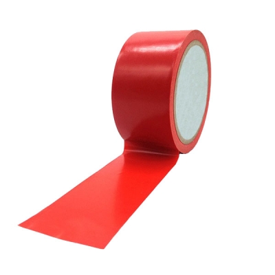 安赛瑞 SAFEWARE 14372 中载型划线胶带（红）高性能自粘性PVC材料,表面覆透明保护膜,红色,50mm×22m