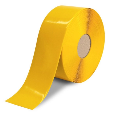 安赛瑞 SAFEWARE 15001 重载型划线胶带（黄）高强度PVC材料,自带背胶,黄色,厚度1mm,50mm×30m