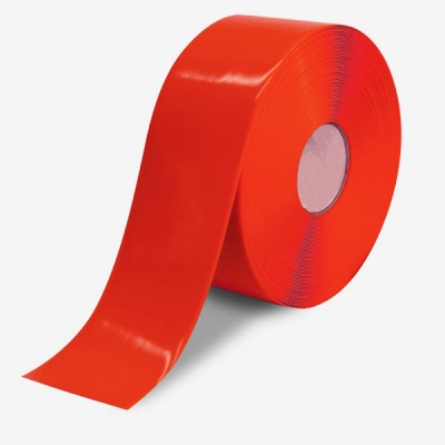 安赛瑞 SAFEWARE 15002 重载型划线胶带（红）高强度PVC材料,自带背胶,红色,厚度1mm,50mm×30m