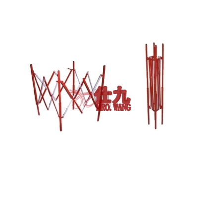 安赛瑞 SAFEWARE 11702 移动式伸缩围栏（红白）金属材质,红白相间，收缩尺寸：150×150×1150mm，伸展尺寸：1300×1300×850mm