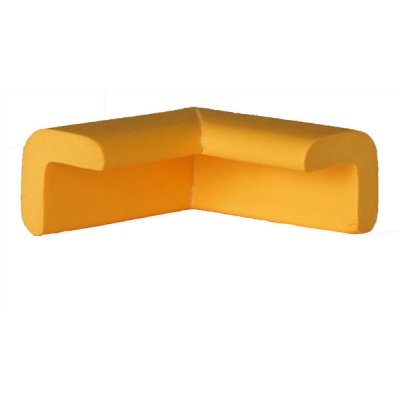安赛瑞 SAFEWARE 11607 经济型防撞护角（黄色）发泡橡胶材质,黄色,22X22X50MM,4个/包