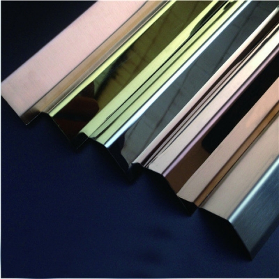 安赛瑞 SAFEWARE 15520 不锈钢墙面护角 镜面不锈钢,金色,内附双面胶,36mm×36mm×1.5m,厚1mm,10根/包