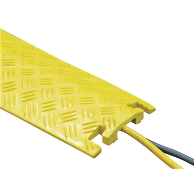 安赛瑞 SAFEWARE 11118 轻型线缆保护带 高强度塑胶材质,抗压强度2吨,黄色,1000×270×40mm