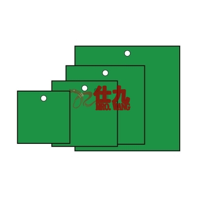 安赛瑞 SAFEWARE 14806 **塑料吊牌 正方形,31.8×31.8mm,绿色,100个/包