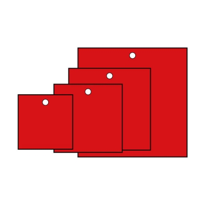 安赛瑞 SAFEWARE 14803 **塑料吊牌 正方形,38.1×38.1mm,红色,100个/包