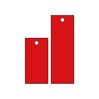 安赛瑞 SAFEWARE 14833 空白塑料吊牌 长方形,25.4×50.8mm,红色,100个/包