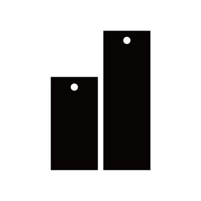 安赛瑞 SAFEWARE 14838 空白塑料吊牌 长方形,25.4×76.2mm,黑色,100个/包