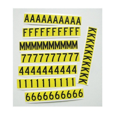 安赛瑞 SAFEWARE 34405 字母（A-Z)高品质自粘性乙烯材料，25.4mm,10组/套