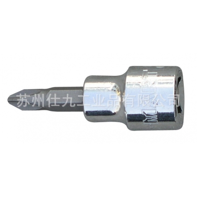 西玛C-MART F0040-PH1 10mm十字批头套筒(3/8"DR.)PH1*50mm批头采用S2材质；全长50mm