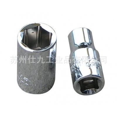 西玛C-MART F0294-06-14 1/4"DR短六角套筒14mm铬钒钢制造，镜面处理