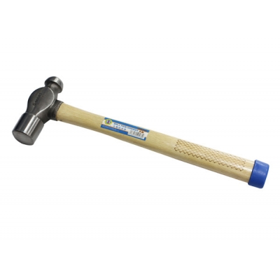 西玛C-MART G0010-1.5木柄圆头锤1.5LB锤头优质高碳钢锻造，硬木手柄