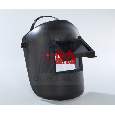 蓝鹰BlueEagle 733P 电焊面罩 头戴式面罩 材质：PP塑胶 颜色：黑