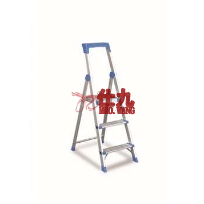金锚 AO13-103 铝合金高强度工作梯 带工具盒踏板梯 折叠梯