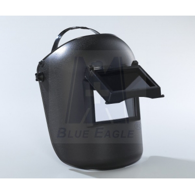 蓝鹰BlueEagle 733P 电焊面罩 头戴式面罩 材质：PP塑胶 颜色：黑