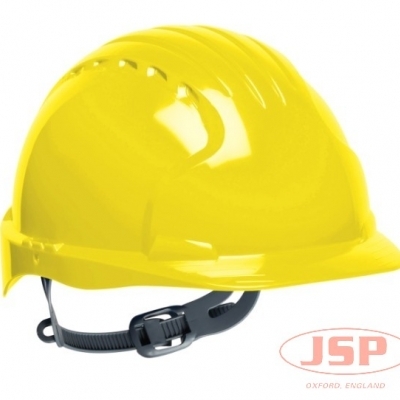 洁适比JSP 01-9010 Force 9A3 滑扣式黄色头盔 安全头盔
