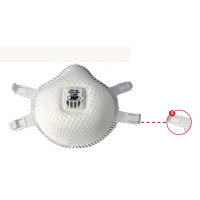 洁适比JSP 04-1832 网状口罩(欧标FFP3)头戴式口罩呼吸防护
