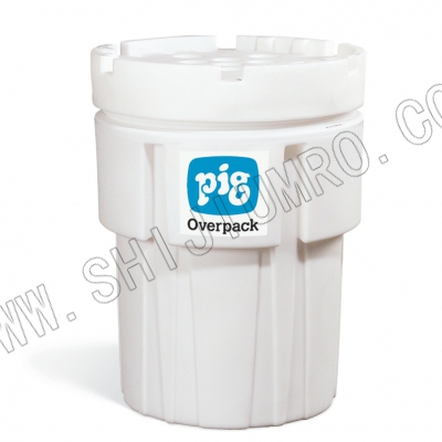 PIG聚乙烯泄漏应急桶65Gal 螺纹桶盖 白色  纽匹格 Newpig  PAK384