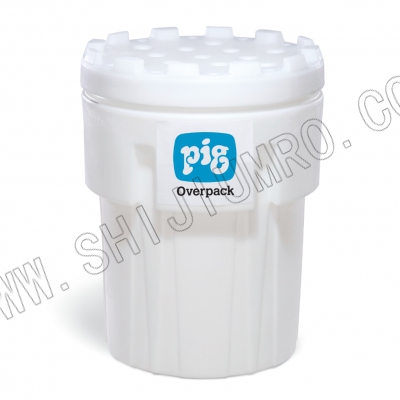  PIG聚乙烯泄漏应急桶95Gal 螺纹桶盖 白色 纽匹格 Newpig  PAK725-WH