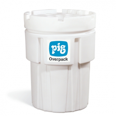 PIG聚乙烯泄漏应急桶65Gal 螺纹桶盖 白色  纽匹格 Newpig  PAK384
