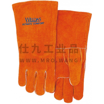 常规烧焊手套 锈橙色直拇指款 WELDAS/威特仕 10-0392