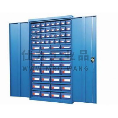 蓝色双开门零件盒置物柜存储柜 零件盒可选深蓝色或灰色 HWS354B-300 STORAGEMAID