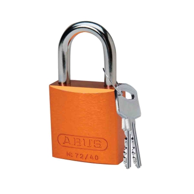 贝迪（brady）铝制挂锁上锁挂牌锁具 2.5cm锁梁 镀铬锁芯 1把/包