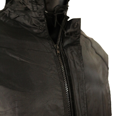 白云青鸟RF409户外雨衣雨裤套装牛津布带反光条PVC防水