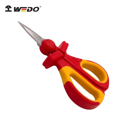 维度WEDO钢制绝缘注塑绝缘剪刀IN543-02 规格160mm 耐压1KV