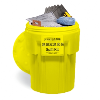 65加仑移动式防泄漏桶应急处理套装 KIT661化学型 246升/套