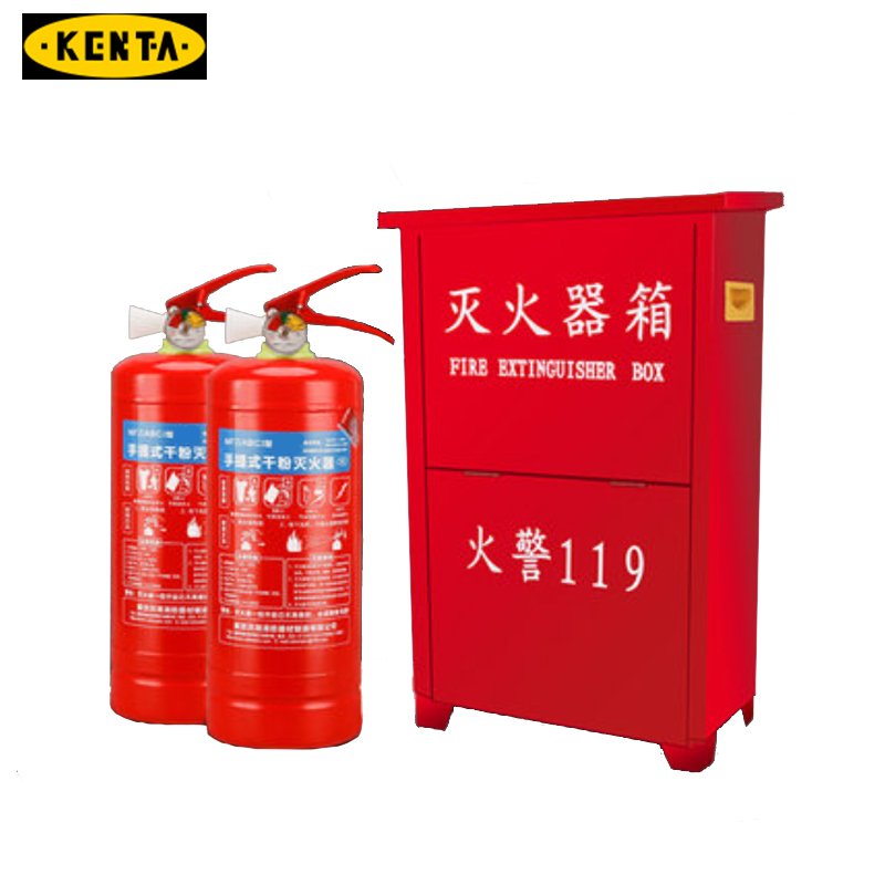2个2kg灭火器一个灭火器箱子