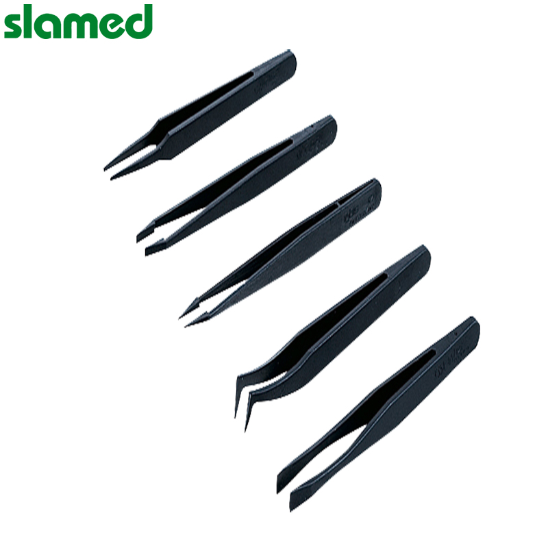 SLAMED 防静电镊子 顶端圆扁平 全长120mm SD7-112-317