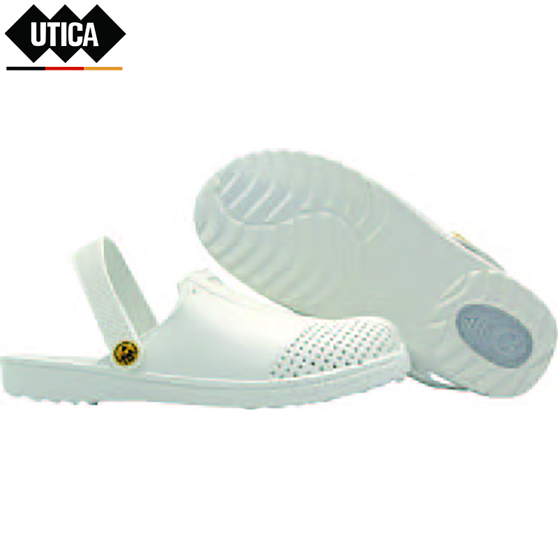 防静电橡塑凉鞋 白色  UTICA/优迪佧  GE80-504-285