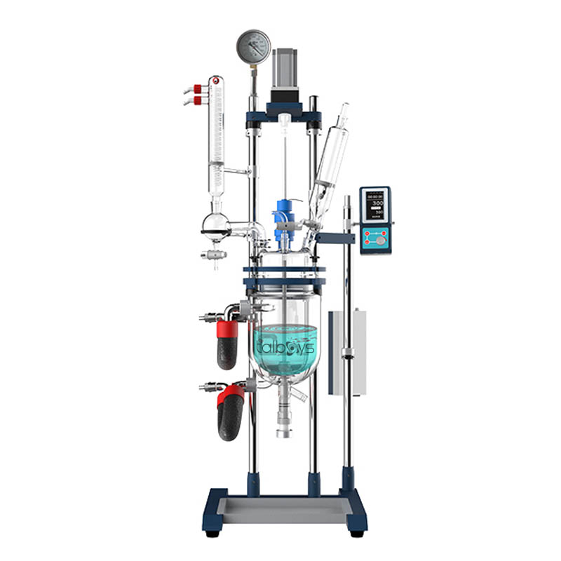 数显调速玻璃反应釜 5L落地式