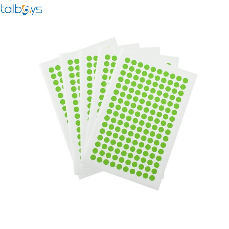 彩色低温圆形标签 绿色