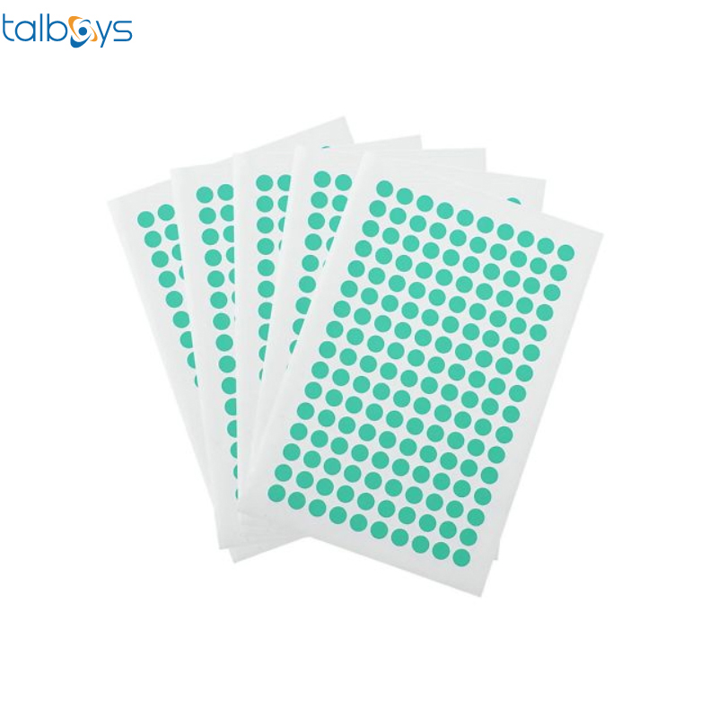 彩色低温圆形标签 绿松石色