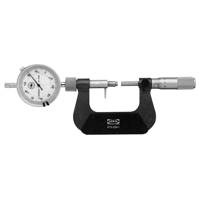 KENTA/克恩达 可带表千分尺(不含表) 005228001 0~25mm 1把