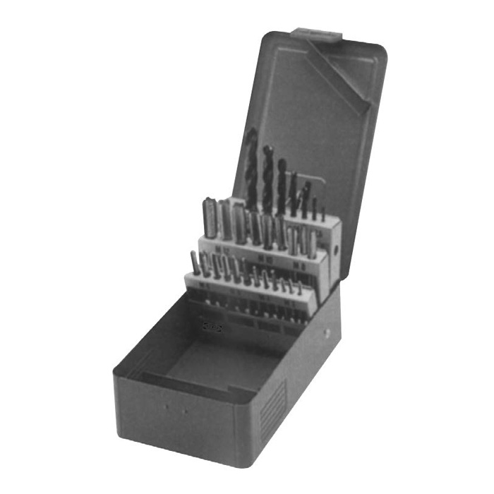 KENTA/克恩达 18件套高速钢手用丝锥钻头 06106008 M3-M12 1套