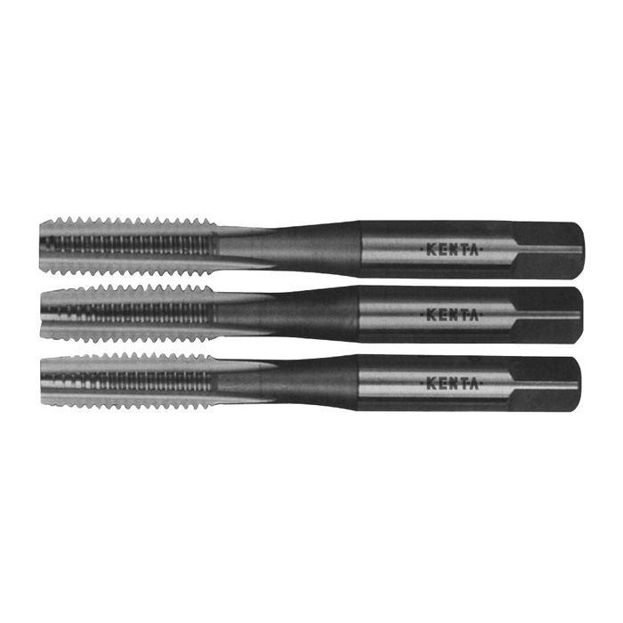 KENTA/克恩达 3件套高速钢惠氏螺纹手用丝锥 06109478 80mm 1套    