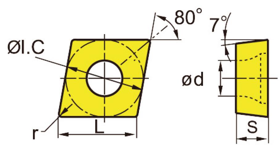 普通车削刀片-硬质合金及金属陶瓷刀片  FAHRION/飞日诺  12404-EF