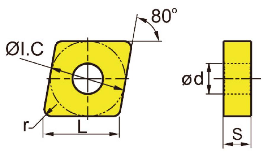 普通车削刀片-硬质合金及金属陶瓷刀片  FAHRION/飞日诺  120408-WGF