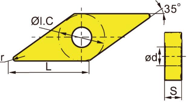 普通车削刀片-硬质合金及金属陶瓷刀片 FAHRION/飞日诺 160408