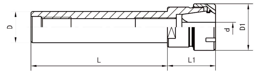 M型直柄铣夹头体 FAHRION/飞日诺 76-000754ER20M-20X100-40