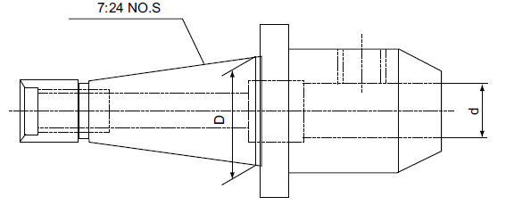 7:24锥柄立铣刀杆 FAHRION/飞日诺 76-00200FDISO50040M
