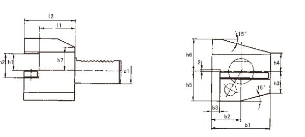 B4型径向左刀夹 FAHRION/飞日诺 76-003248B4-60X32X60