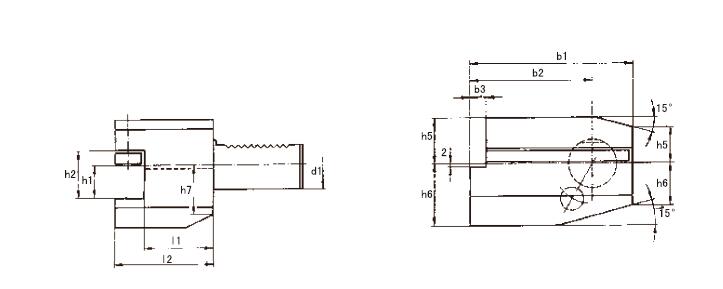 B6型径向左刀夹 FAHRION/飞日诺 76-003252B6-60X32X60