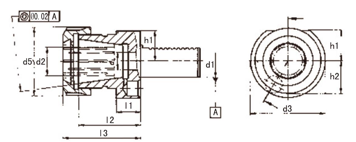 E4型DIN6499ER夹头刀夹 FAHRION/飞日诺 76-003272E4-40X32