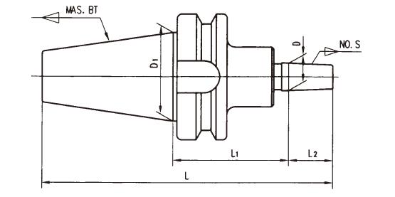 BT锥数控铣夹头刀柄  FAHRION/飞日诺  76-00400BT30XER20-70