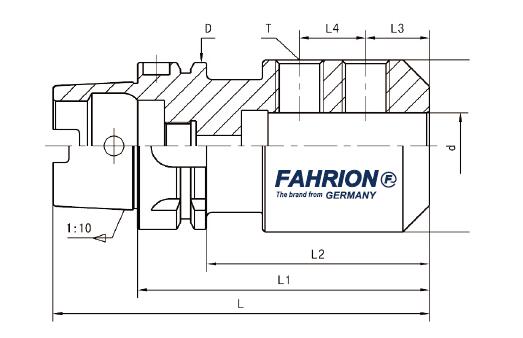 HSK(A型)立铣刀杆 FAHRION/飞日诺 76-0041004HSK50AX12-80