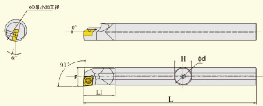 钨钢抗震刀杆系列  FAHRION/飞日诺  C25T12-A